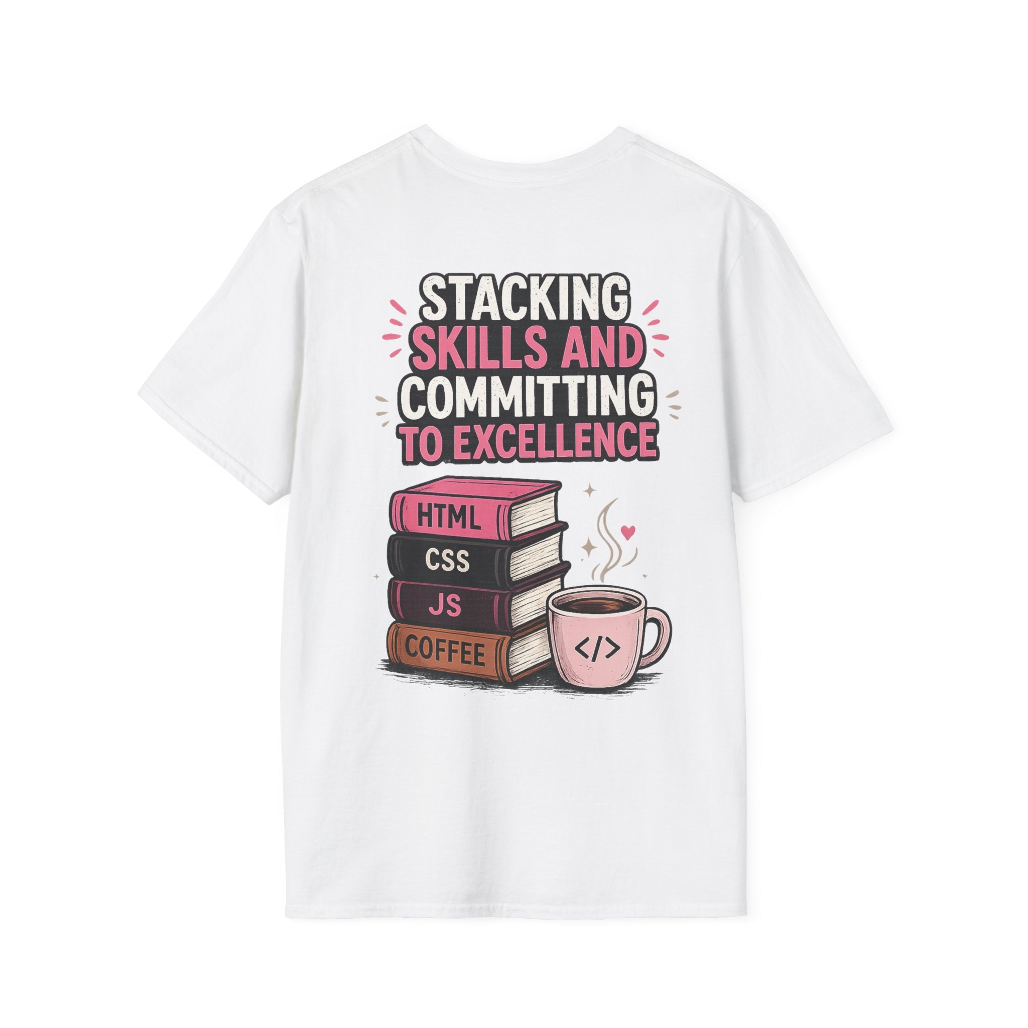 Stacking Stills and Committing to Excellence Unisex Softstyle T-Shirt