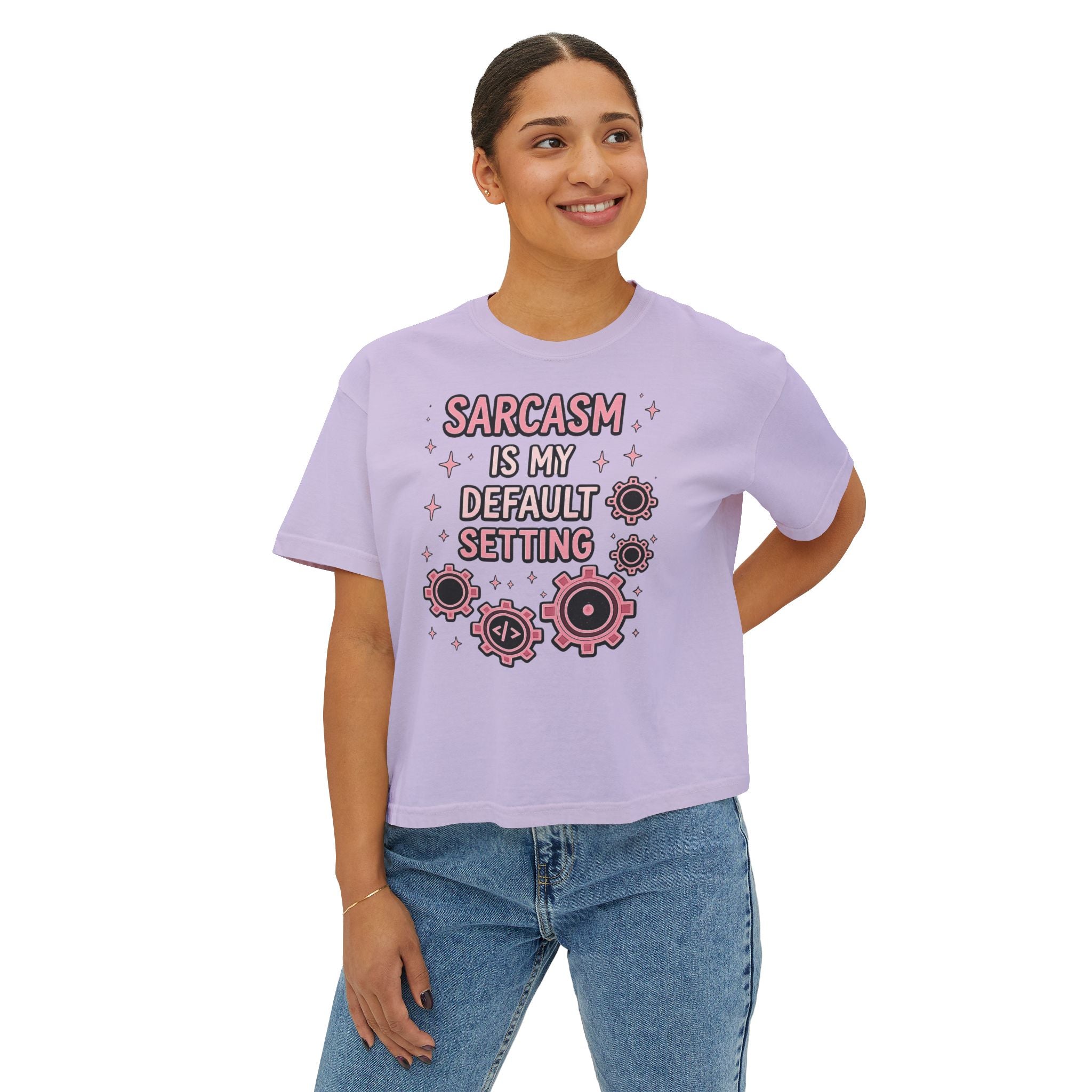 Sarcasm Is My Default Setting Boxy T-Shirt