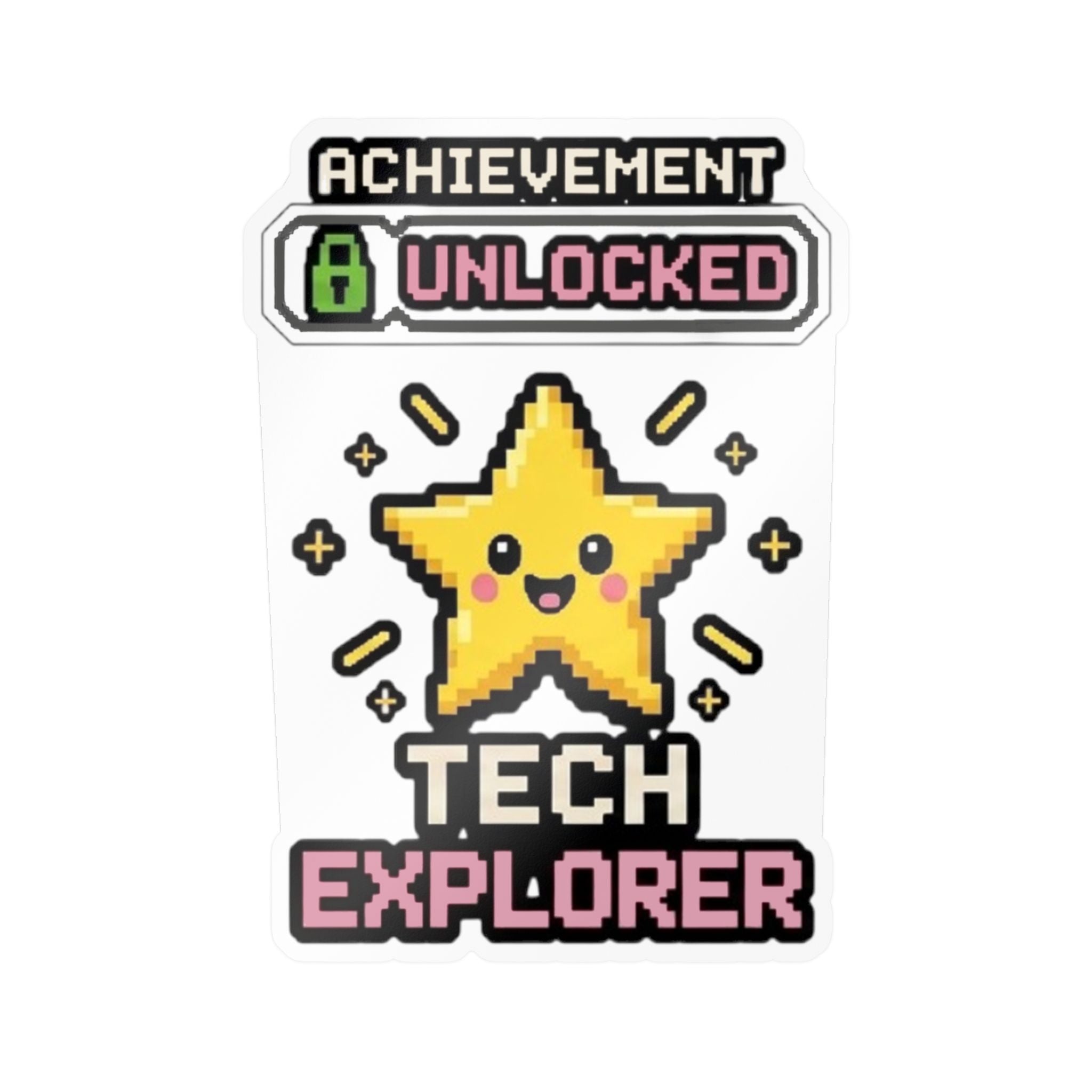 Achievement Unlocked Tech Explorer Kiss-Cut Vinyl Decals