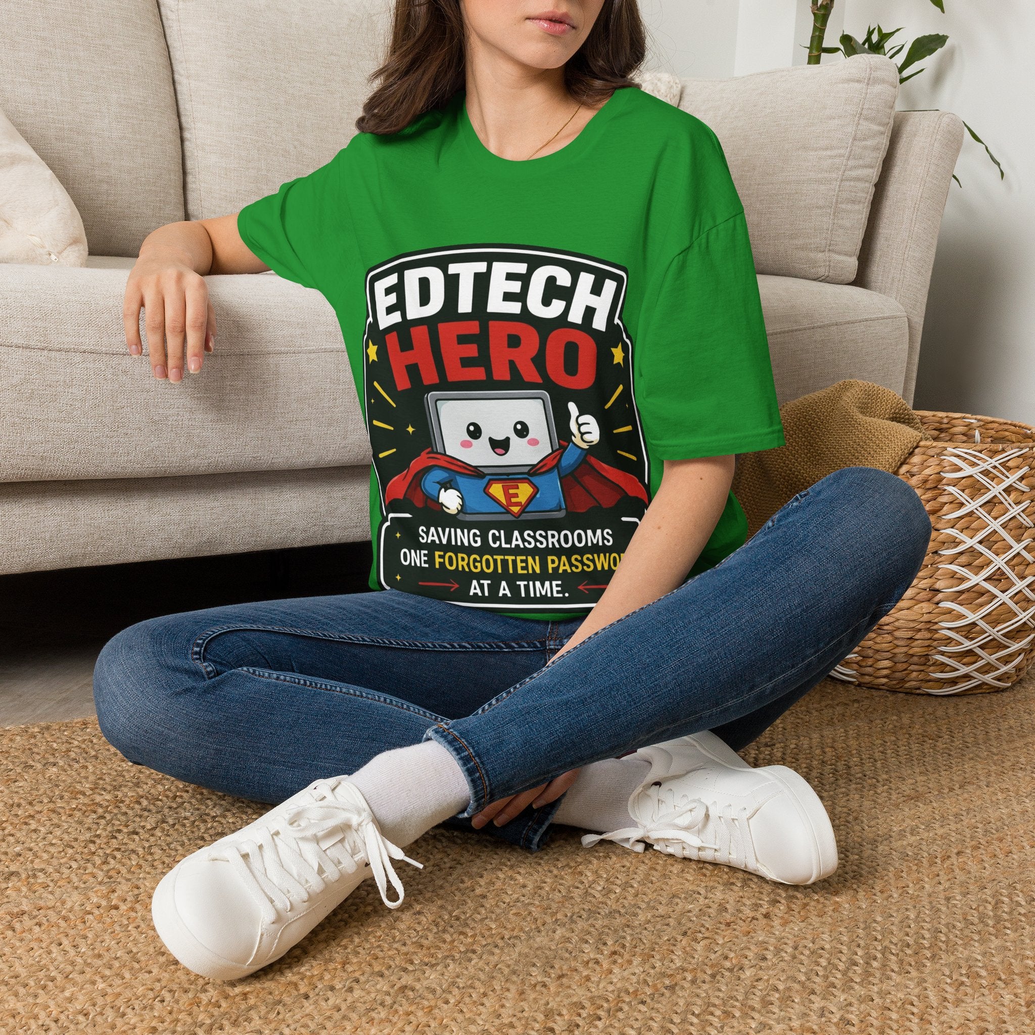 EdTech Hero Saving Classrooms One Forgotten Password at a Time Unisex Softstyle T-Shirt