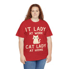IT Lady at Work / Cat Lady at Home Softstyle T-Shirt