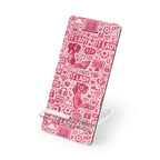 IT Lady Pink Pattern Phone Stand - Foldable Mobile Display Stand for Smartphones