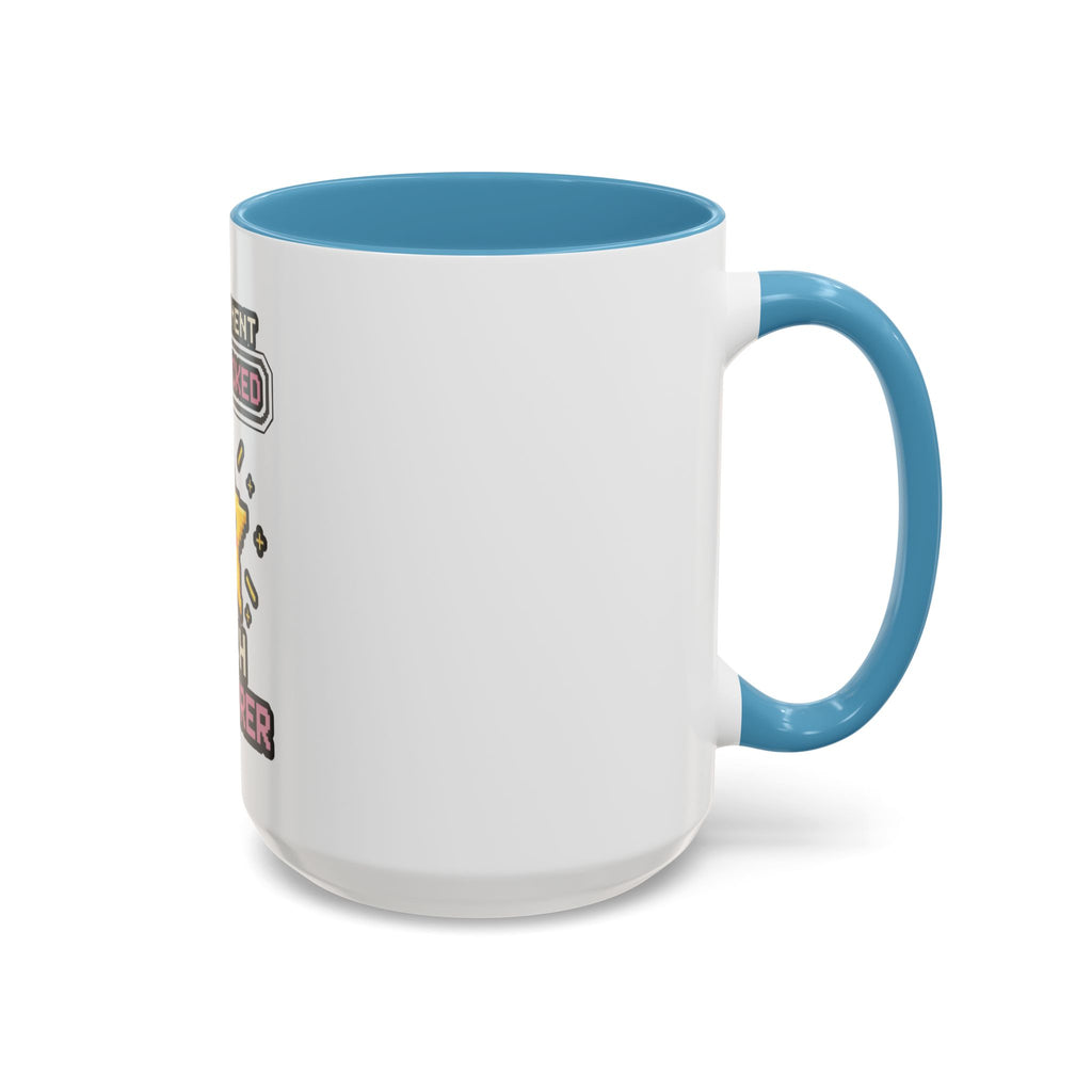 Achievement Unlocked: Tech Explorer Accent Coffee Mug - Cute Pixel Star Gamer Gift