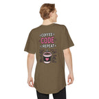 COFFEE CODE REPEAT Programmer Unisex Long T‑Shirt