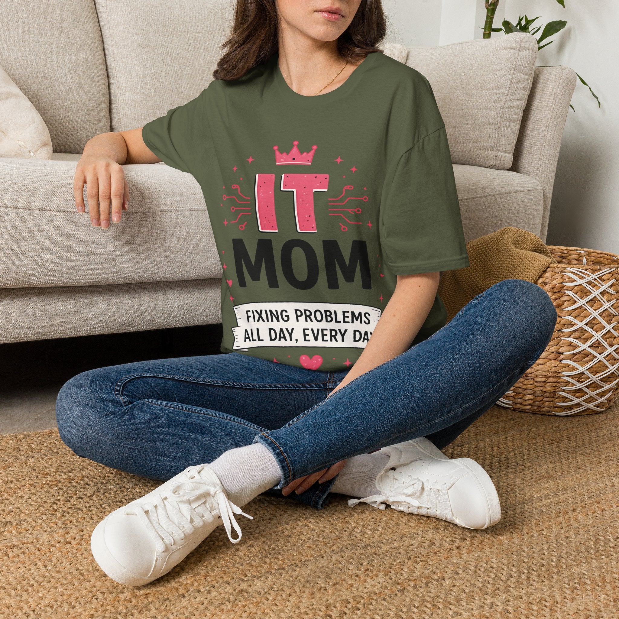 IT Mom Fixing Problems All Day Every Day Softstyle T-Shirt