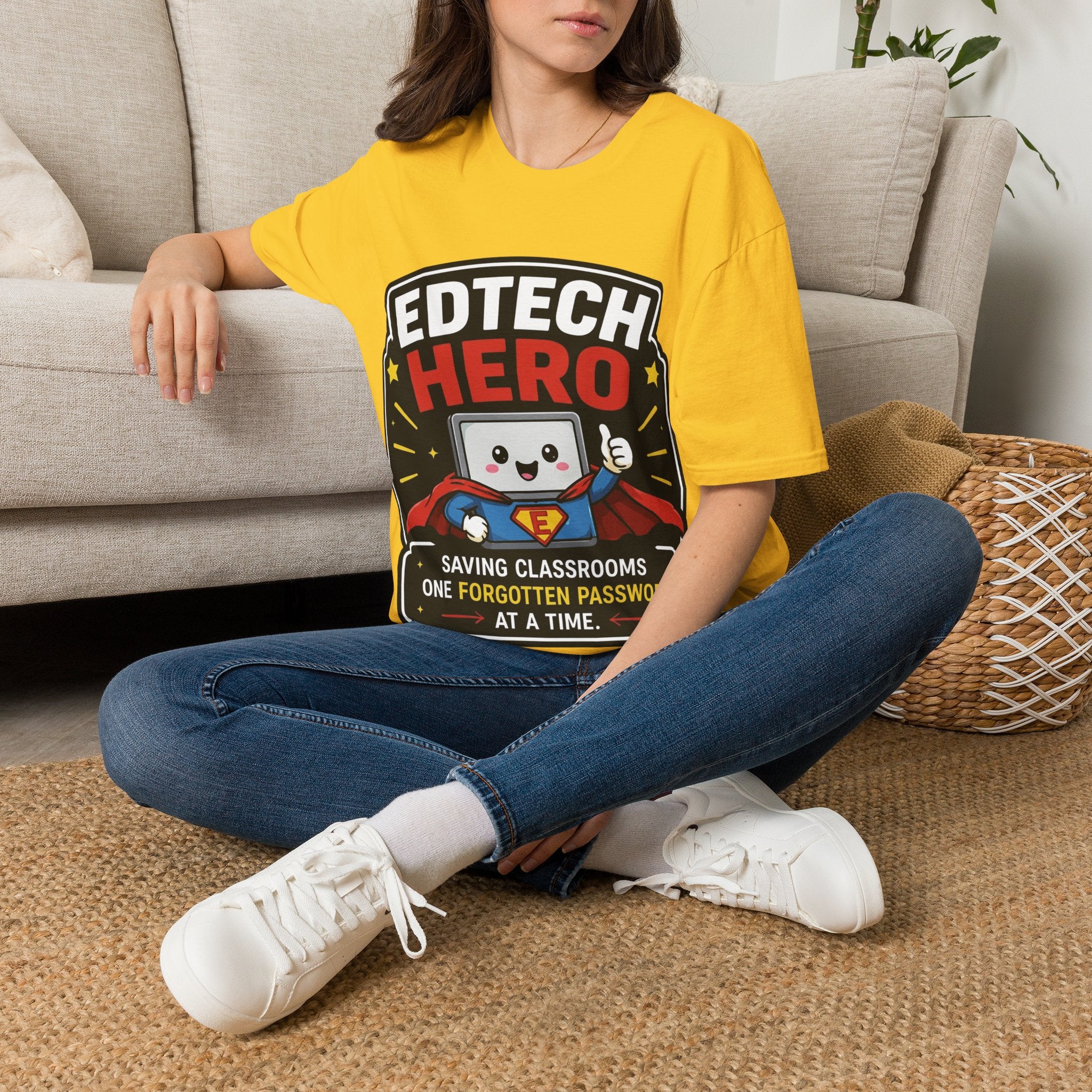 EdTech Hero Saving Classrooms One Forgotten Password at a Time Unisex Softstyle T-Shirt