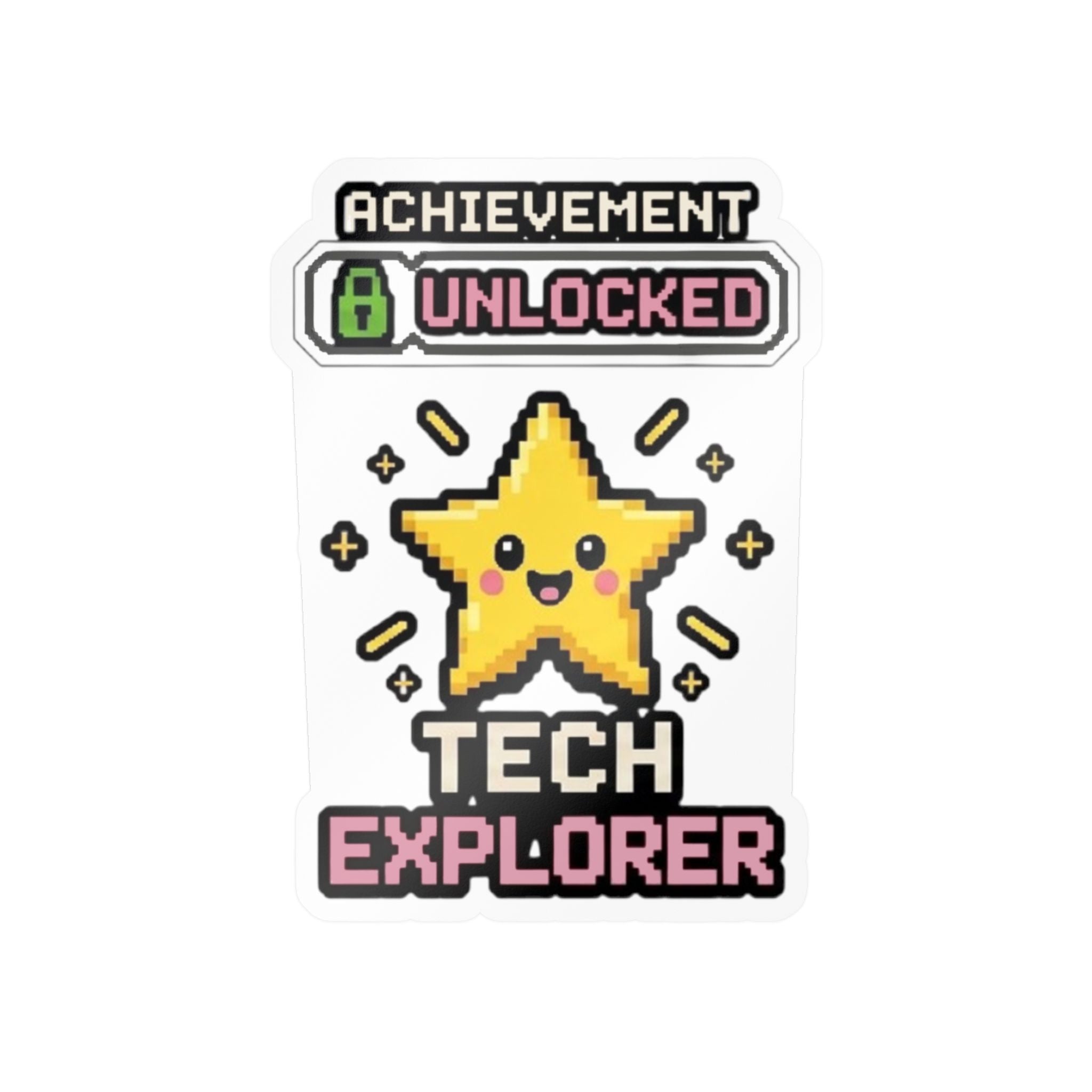 Achievement Unlocked Tech Explorer Kiss-Cut Vinyl Decals