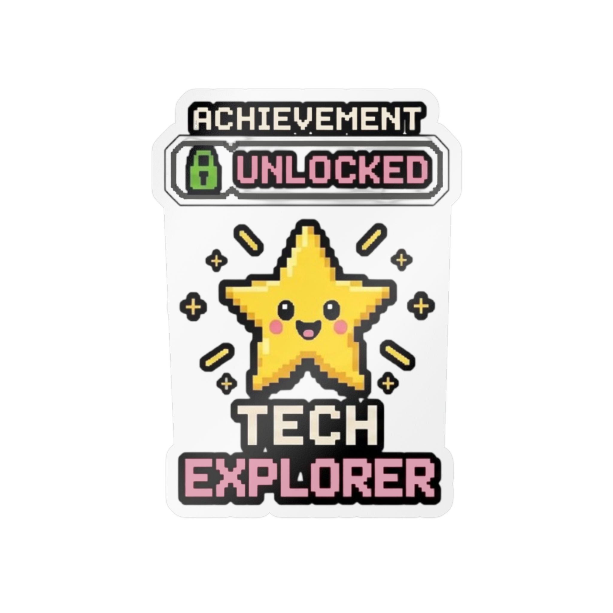 Achievement Unlocked Tech Explorer Kiss-Cut Vinyl Decals