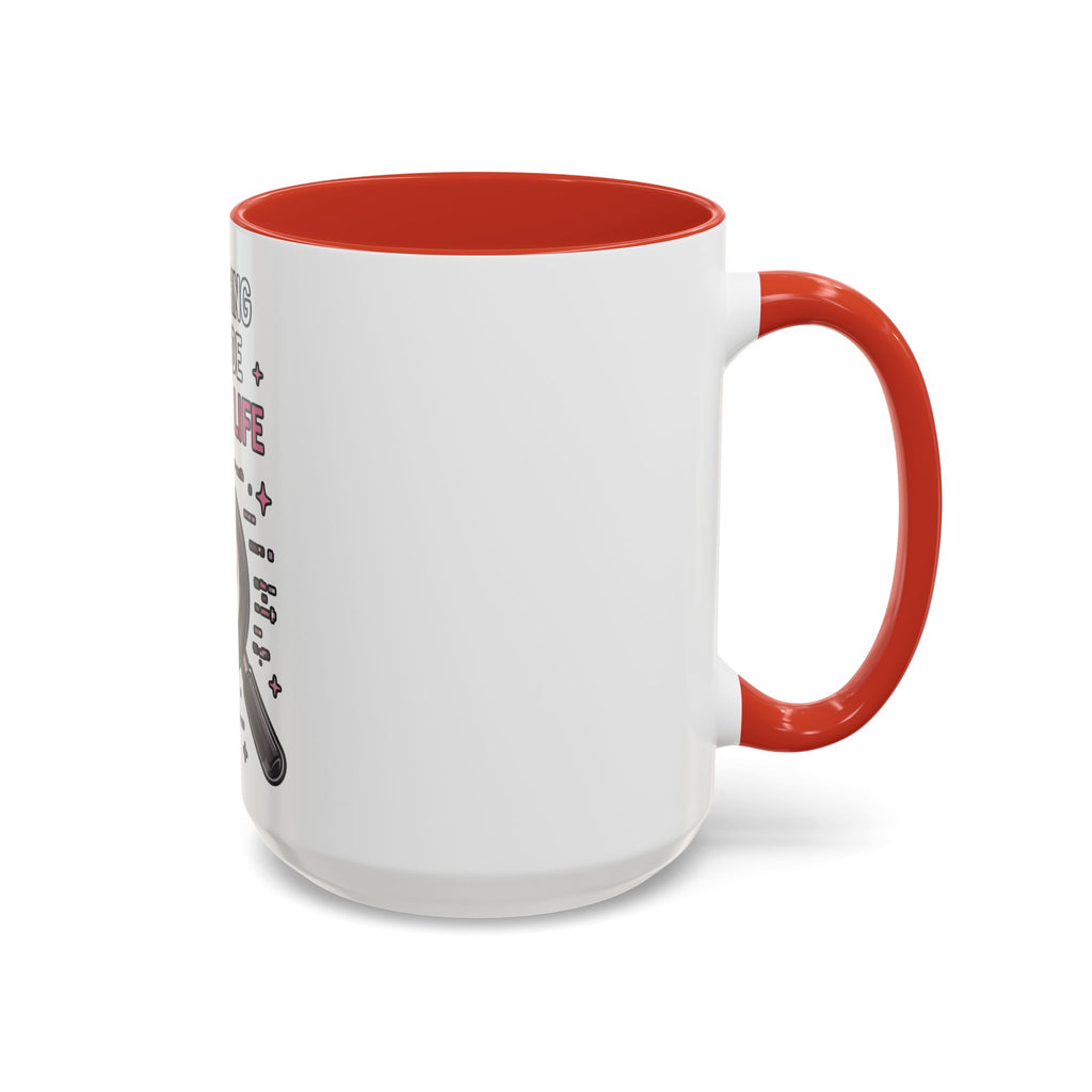 Debugging My Code and My Life Accent Coffee Mug - Coder Gifts, Funny Programming Mug (11/15oz)