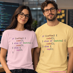 if (coffee) { code(); } else if (matcha) { code(); } else { nap(); } Unisex Heavy Cotton T-shirt