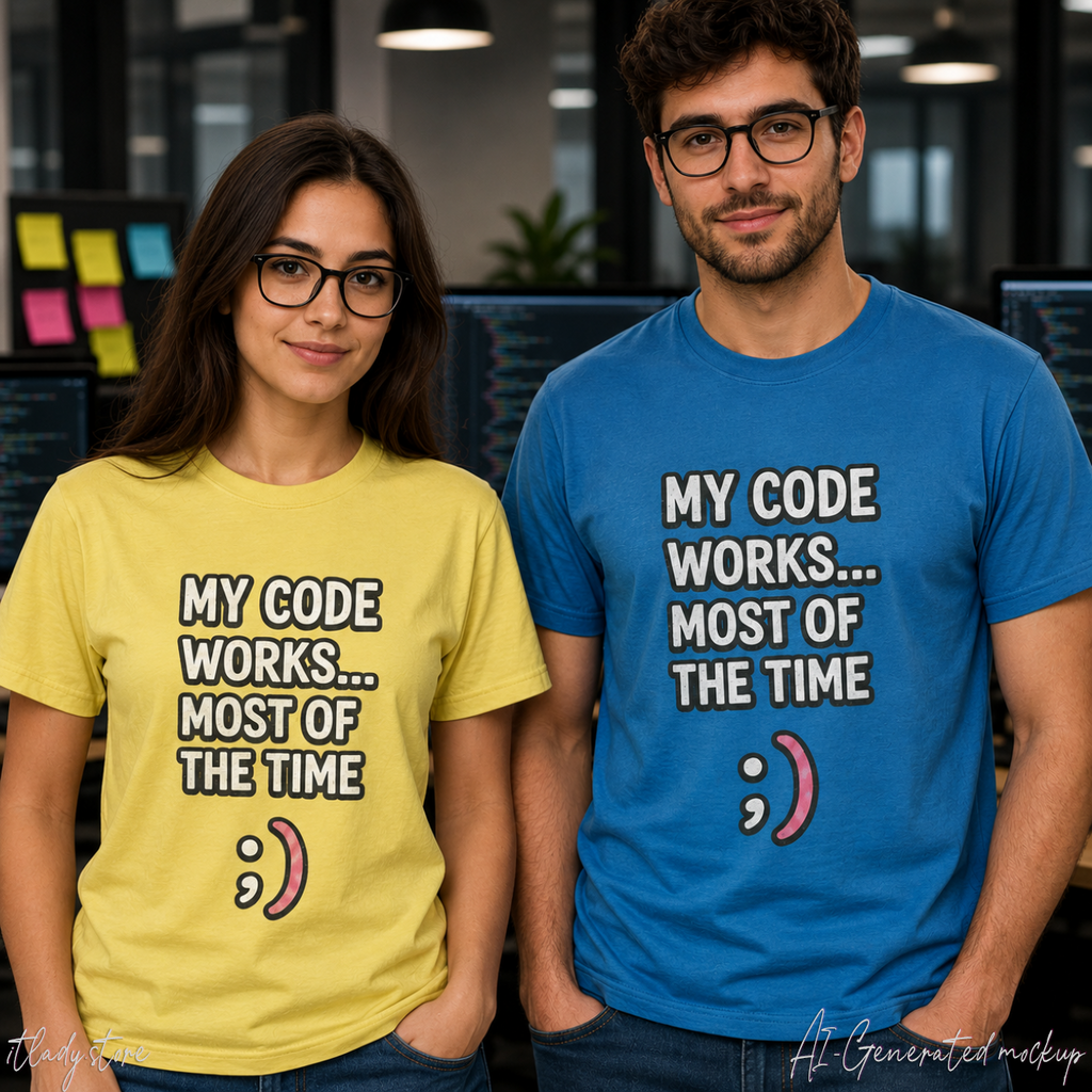 My Code Works... Most Of The Time Unisex Softstyle T-Shirt