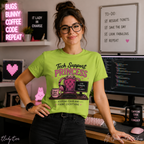 Tech Support Princess Keeping Calm and Fixing Everything Heavy Cotton T‑Shirt