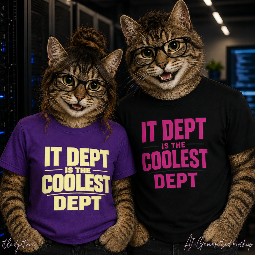 IT Dept Is The Coolest Dept Unisex Heavy Cotton T-Shirt