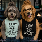 IT Lady at Work Dog Lady at Home Crop Tank Top