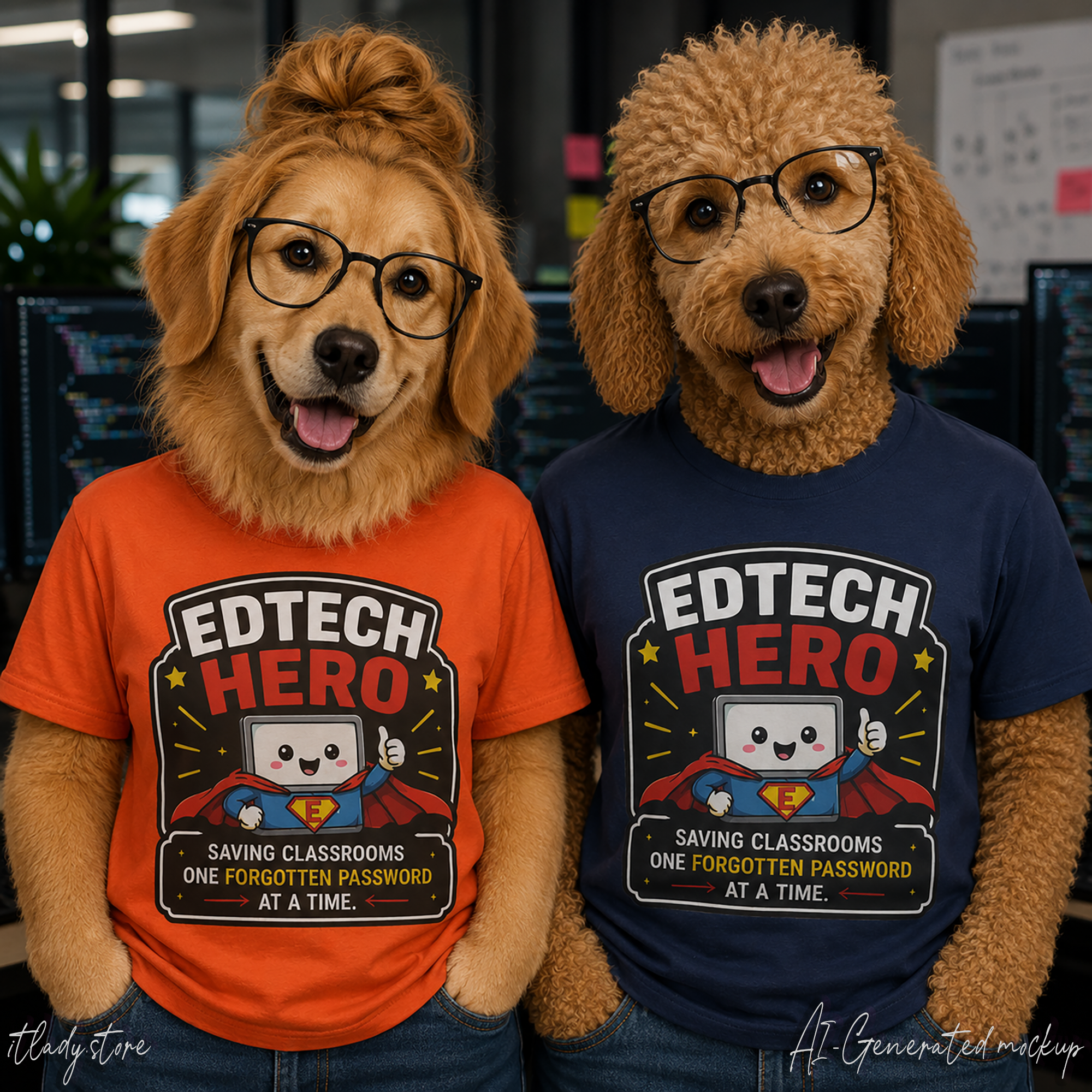 EdTech Hero Saving Classrooms One Forgotten Password at a Time Unisex Softstyle T-Shirt