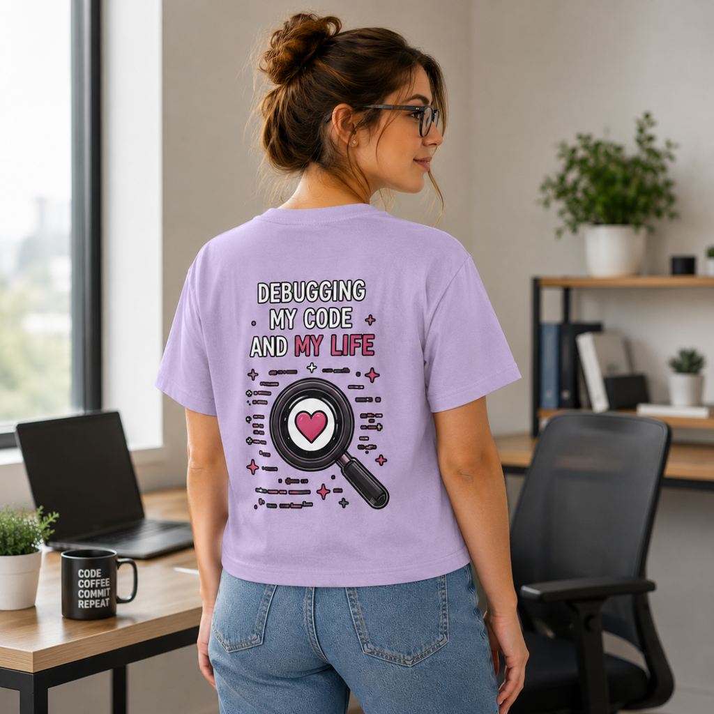 Debugging My Code and My life Women's Boxy T-Shirt