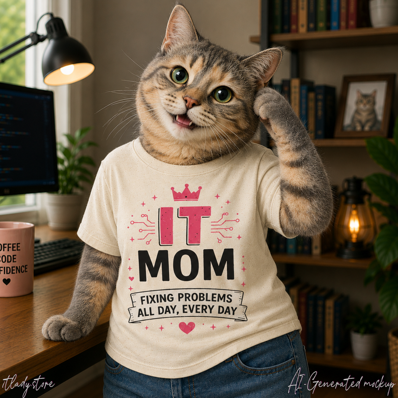 IT Mom Fixing Problems All Day Every Day Softstyle T-Shirt