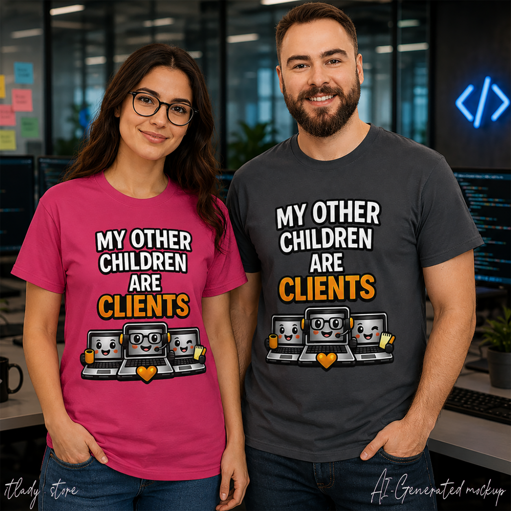 My Other Children Are Clients Unisex Heavy Cotton T-Shirt