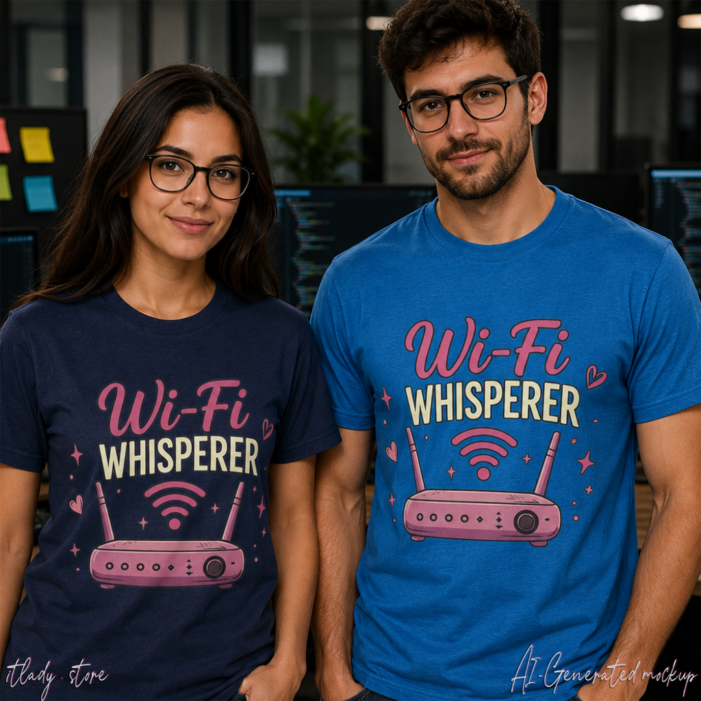 Wi‑Fi Whisperer Unisex Softstyle T-Shirt