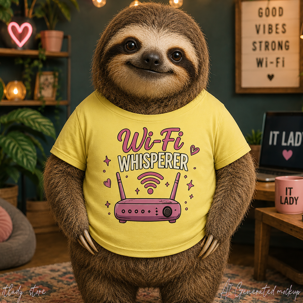Wi‑Fi Whisperer Unisex Softstyle T-Shirt