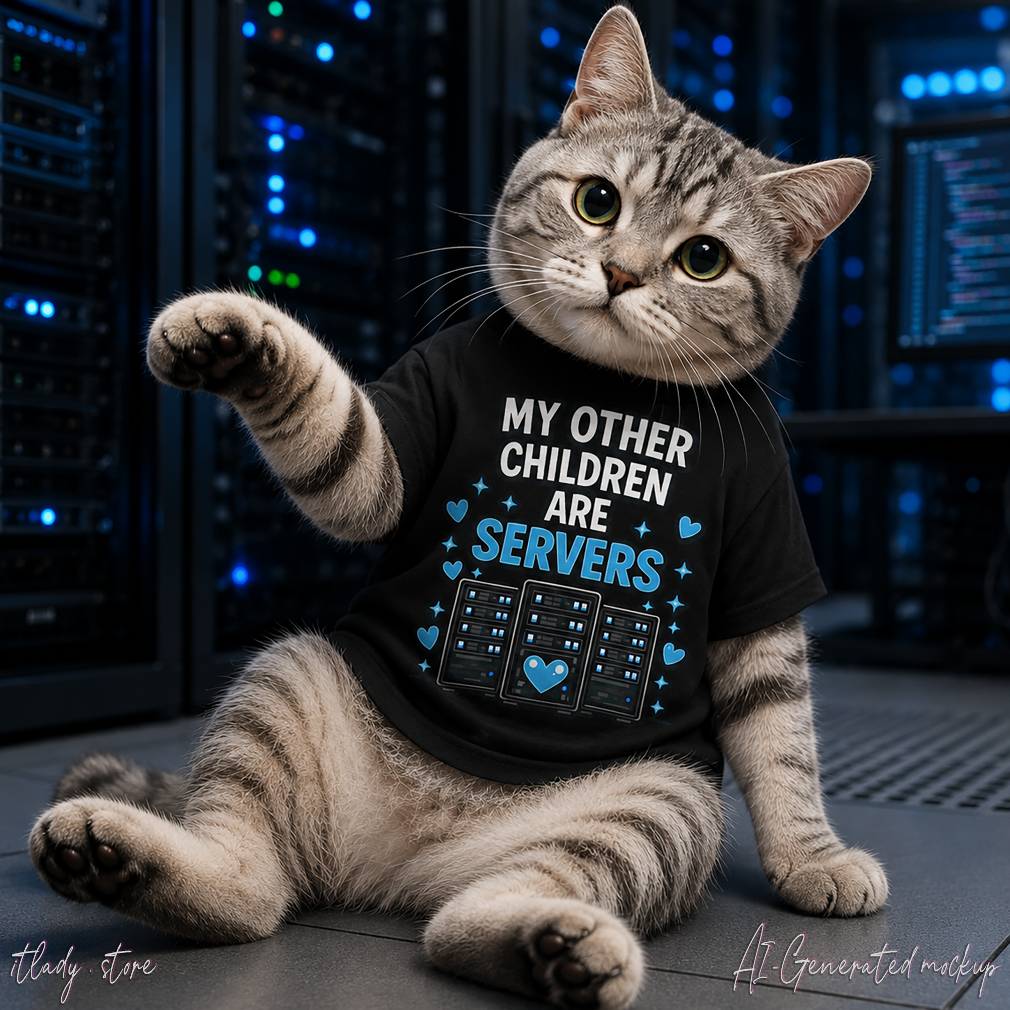 My Other Children Are Servers Unisex Heavy Cotton T‑Shirt
