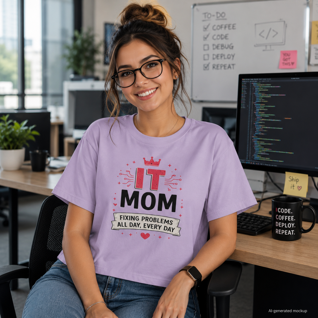 IT Mom: Fixing Problems All Day, Every Day Boxy Tee