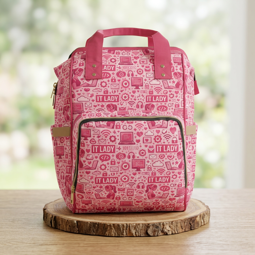 Pink 'IT LADY' Multifunctional Travel Backpack