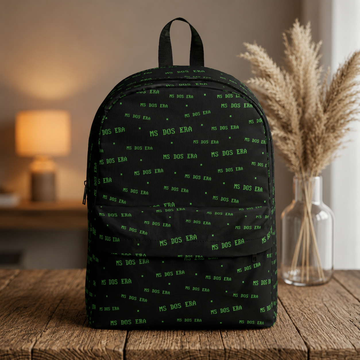 MS DOS Era Retro Code Pattern Backpack