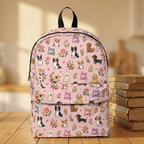 Dog Lady Floral Backpack