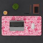 IT Lady Pink Pattern Desk Mat