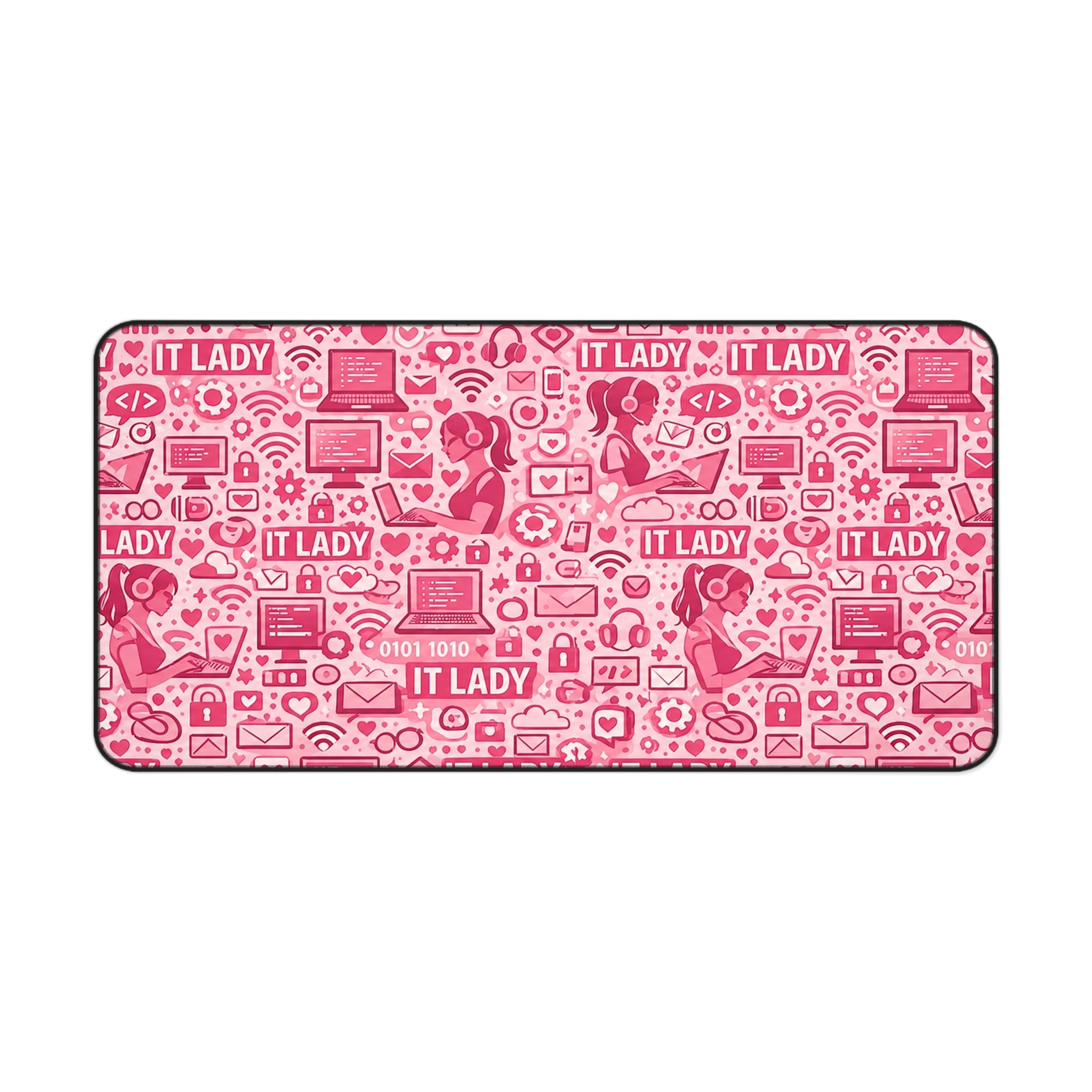 IT Lady Pink Pattern Desk Mat