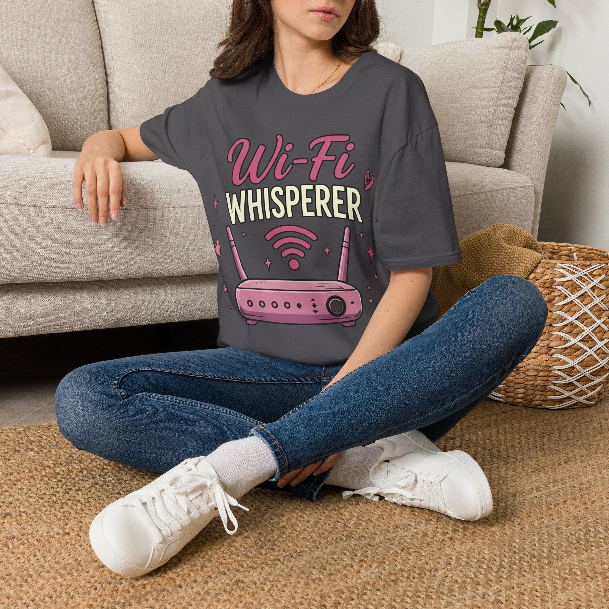 Wi‑Fi Whisperer Unisex Softstyle T-Shirt - Funny Tech Lover Graphic Tee