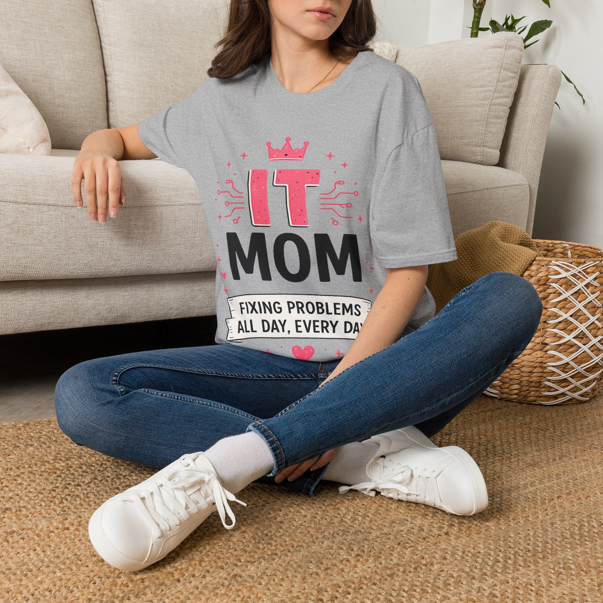 IT Mom Fixing Problems All Day, Every Day Softstyle T‑Shirt
