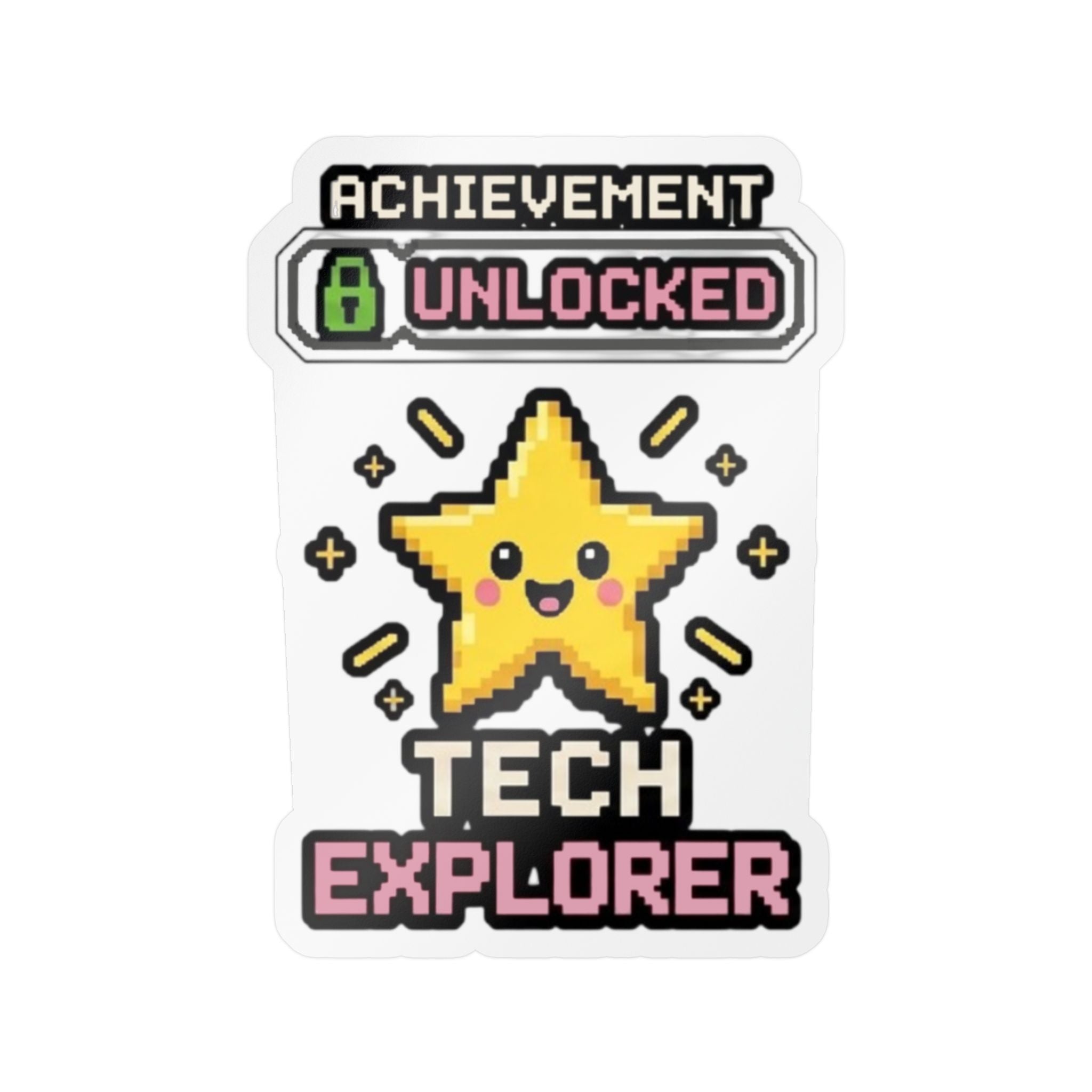 Achievement Unlocked Tech Explorer Kiss-Cut Vinyl Decals