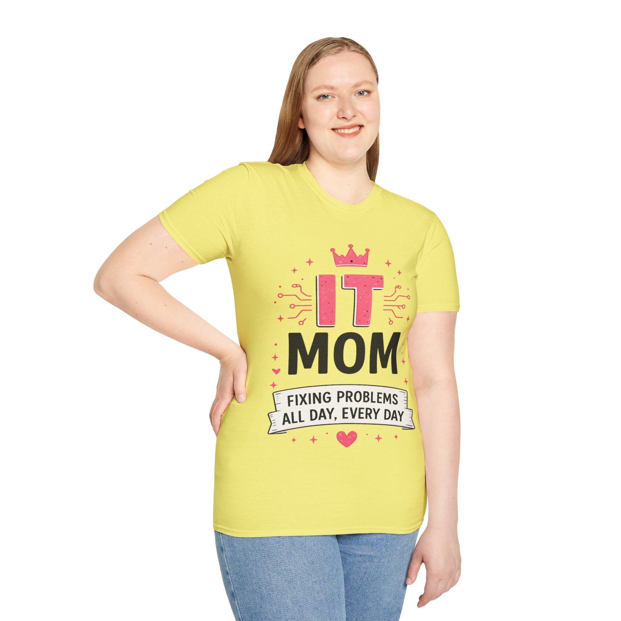 IT Mom Fixing Problems All Day, Every Day Softstyle T‑Shirt