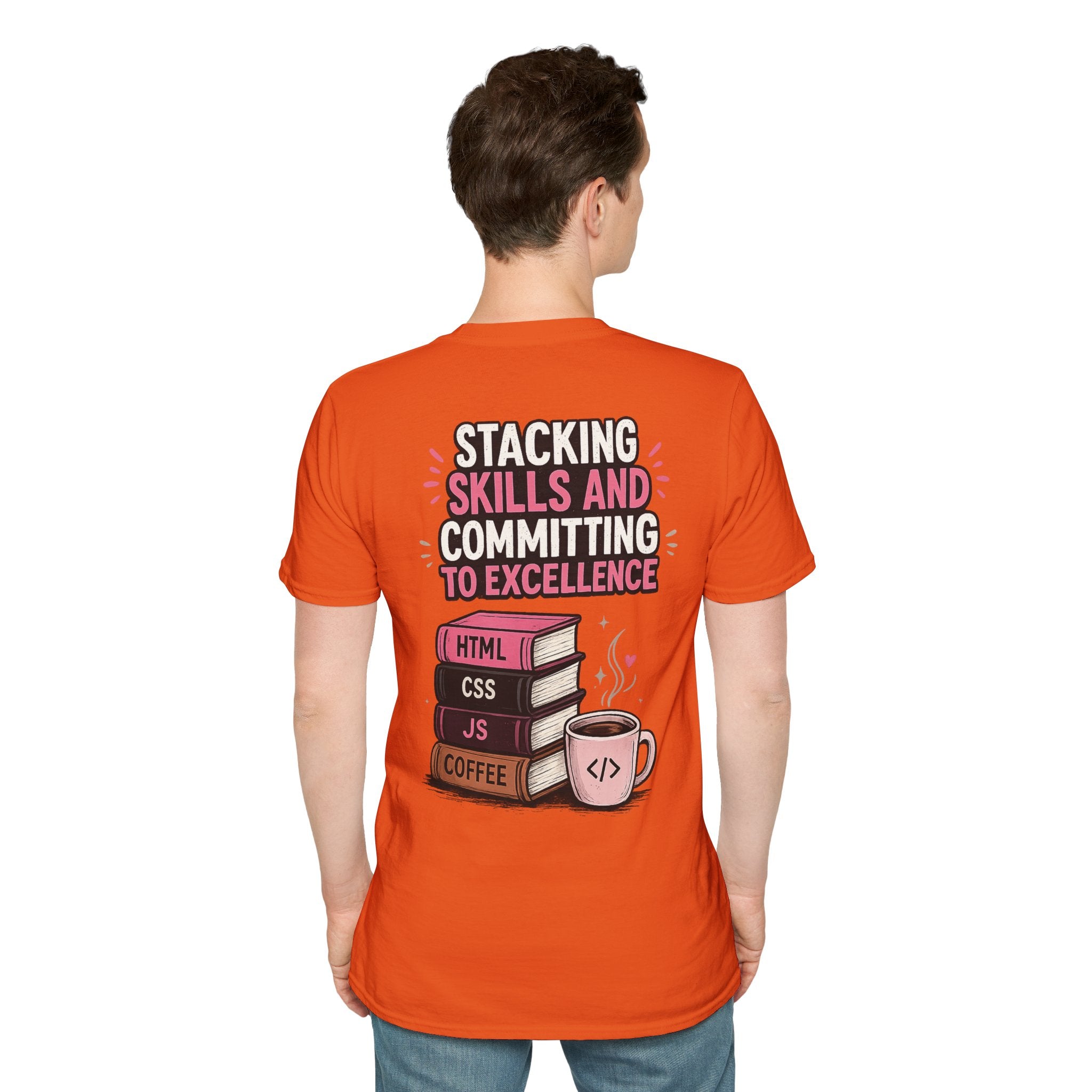 Stacking Stills and Committing to Excellence Unisex Softstyle T-Shirt