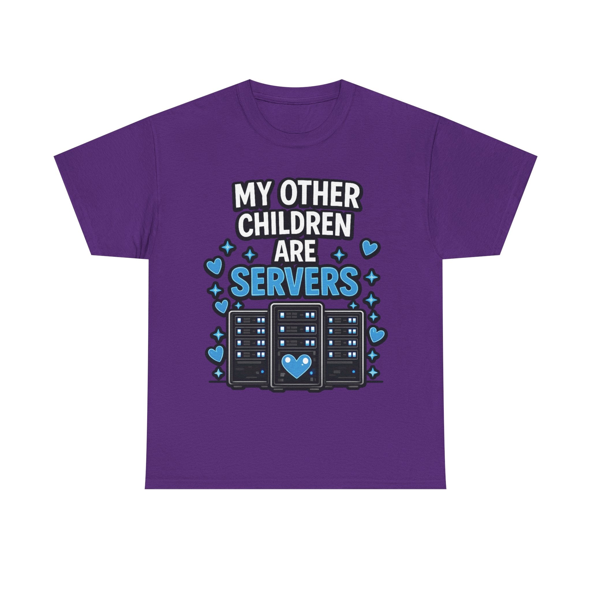 "My Other Children Are Servers" Unisex Heavy Cotton T‑Shirt