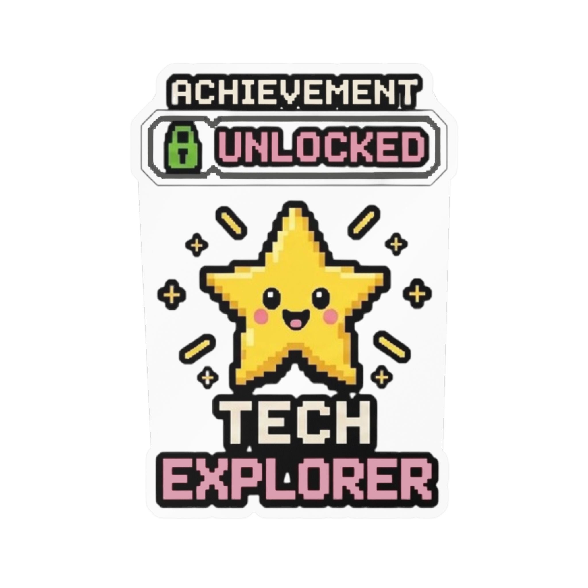 Achievement Unlocked Tech Explorer Kiss-Cut Vinyl Decals
