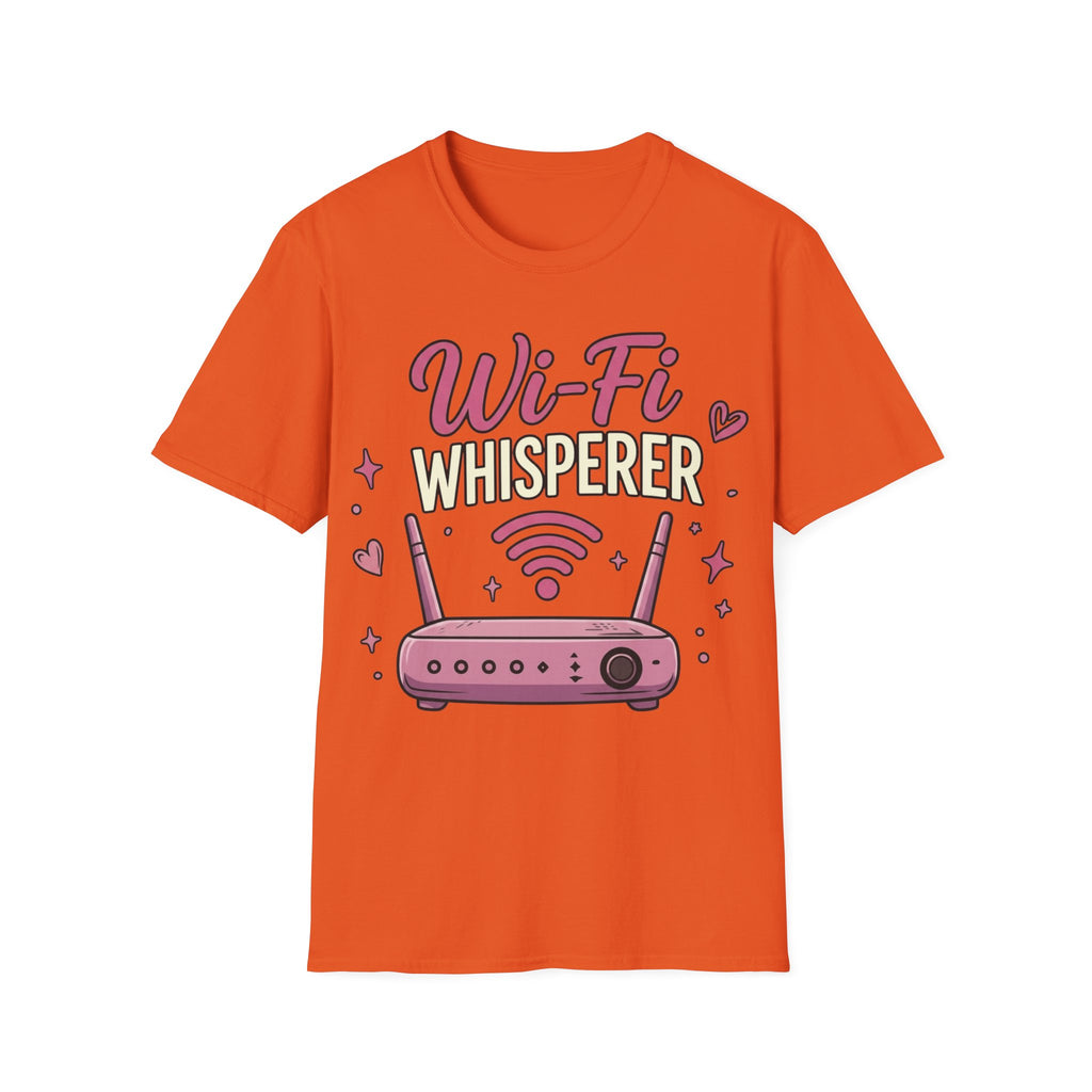 Wi‑Fi Whisperer Unisex Softstyle T-Shirt - Funny Tech Lover Graphic Tee