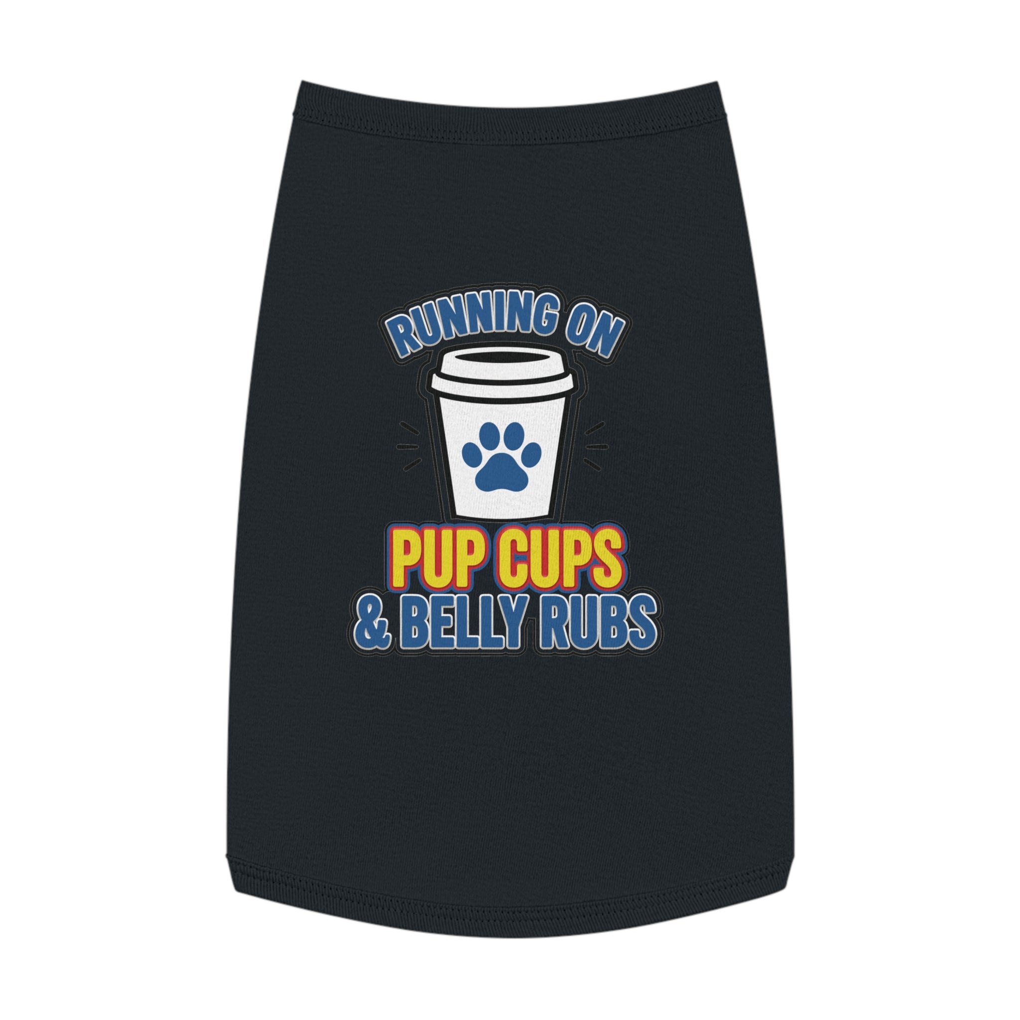 Running on Pup Cups & Belly Rubs Dog Tank Top
