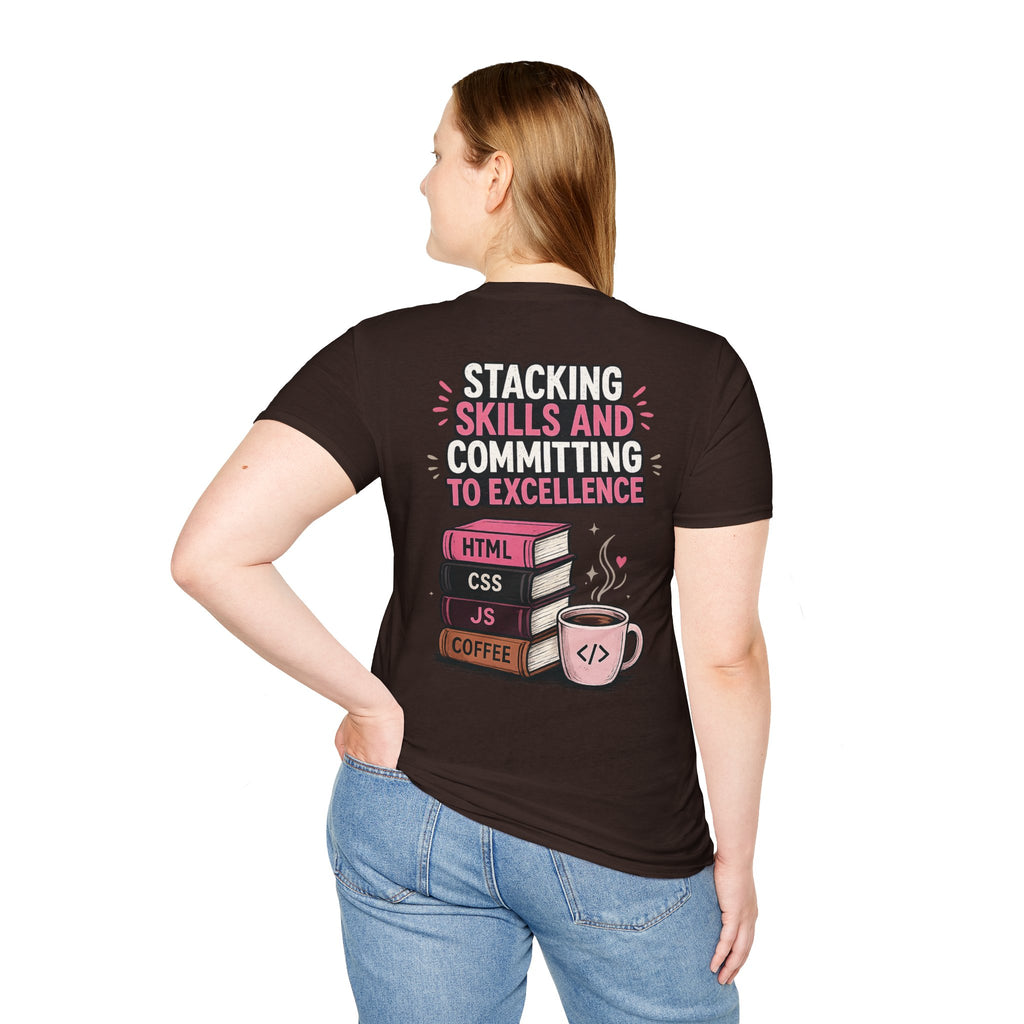 Stacking Stills and Committing to Excellence Unisex Softstyle T-Shirt