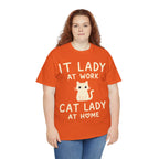 IT Lady at Work / Cat Lady at Home Softstyle T-Shirt
