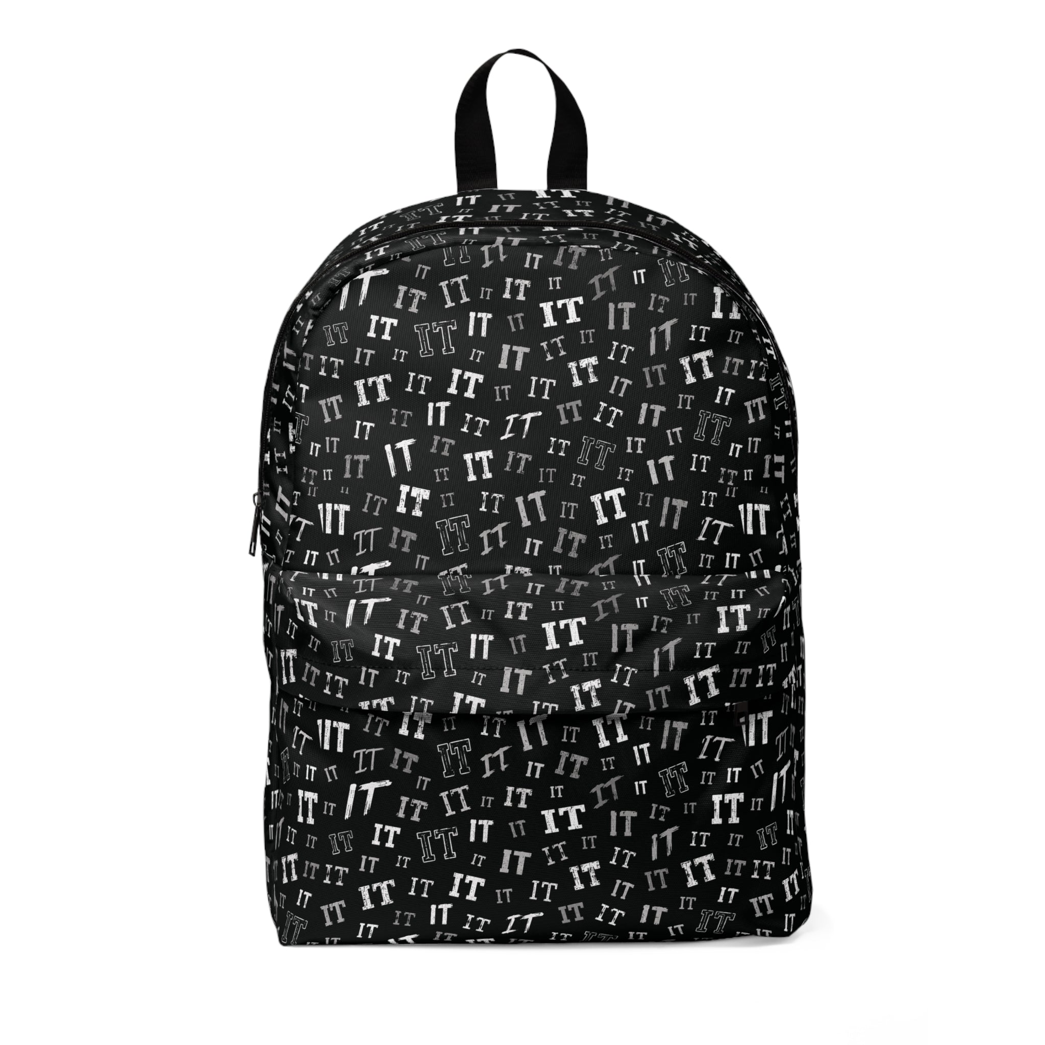 IT Black and White Pattern Unisex Backpack