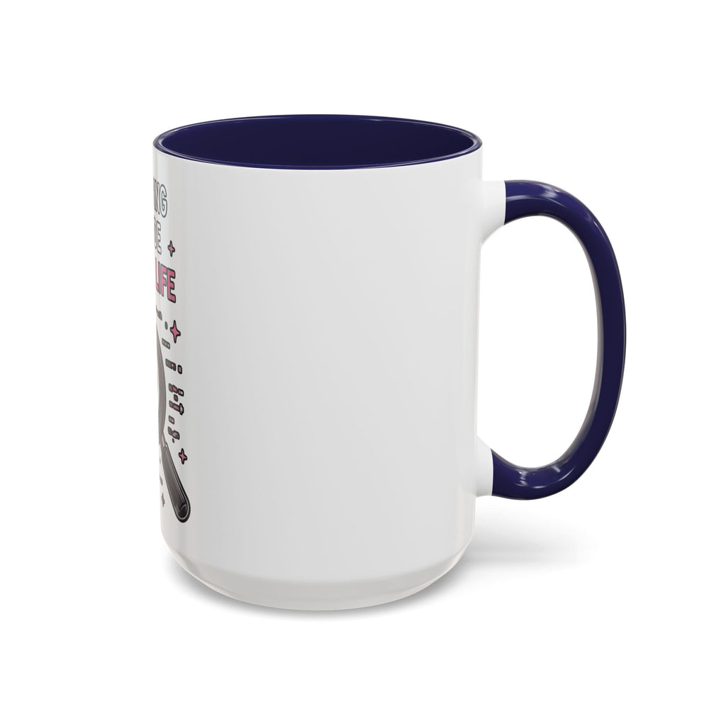 Debugging My Code and My Life Accent Coffee Mug - Coder Gifts, Funny Programming Mug (11/15oz)