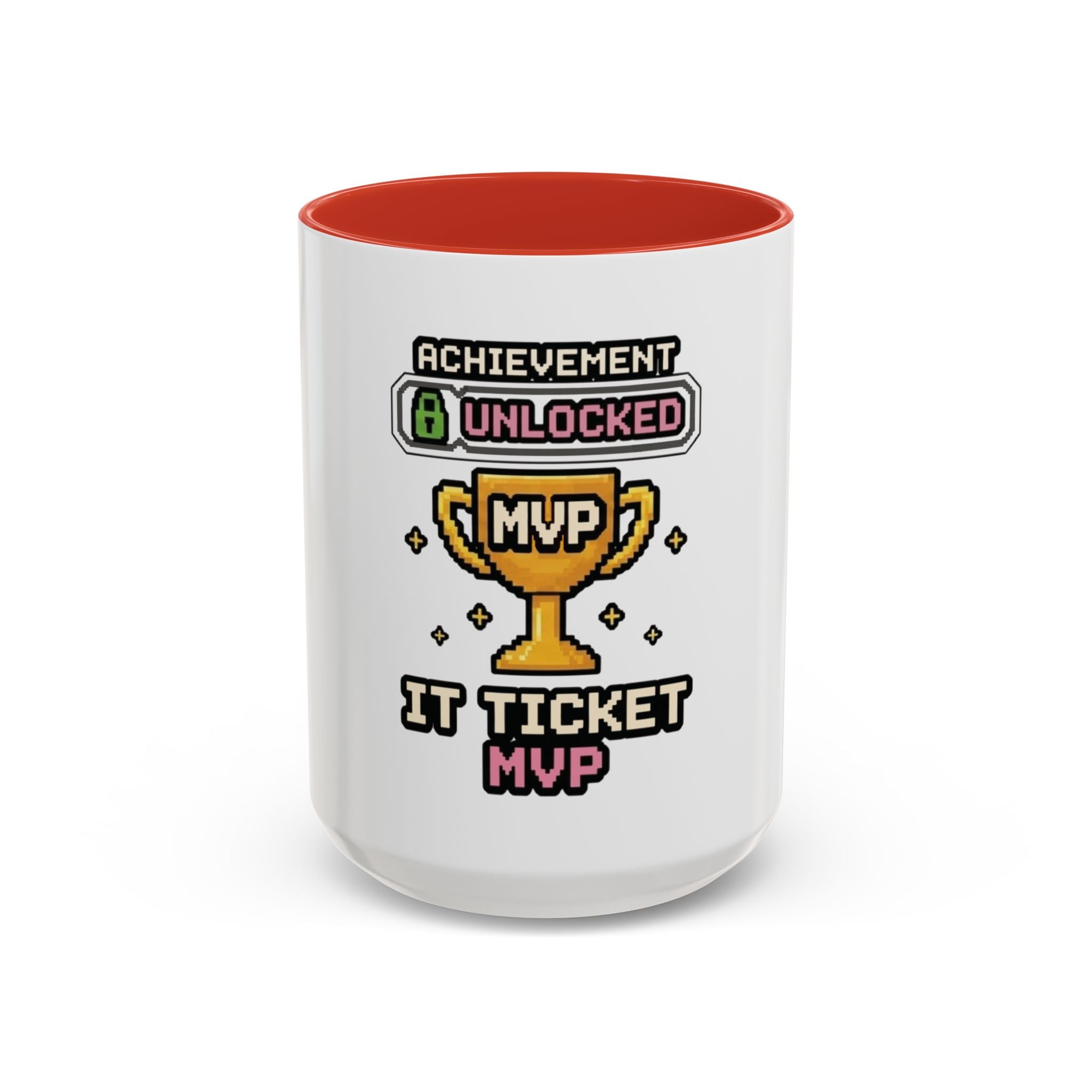 Achievement Unlocked IT Ticket MVP Coffee Mug - Gamer Tech Support Gift (11/15oz)