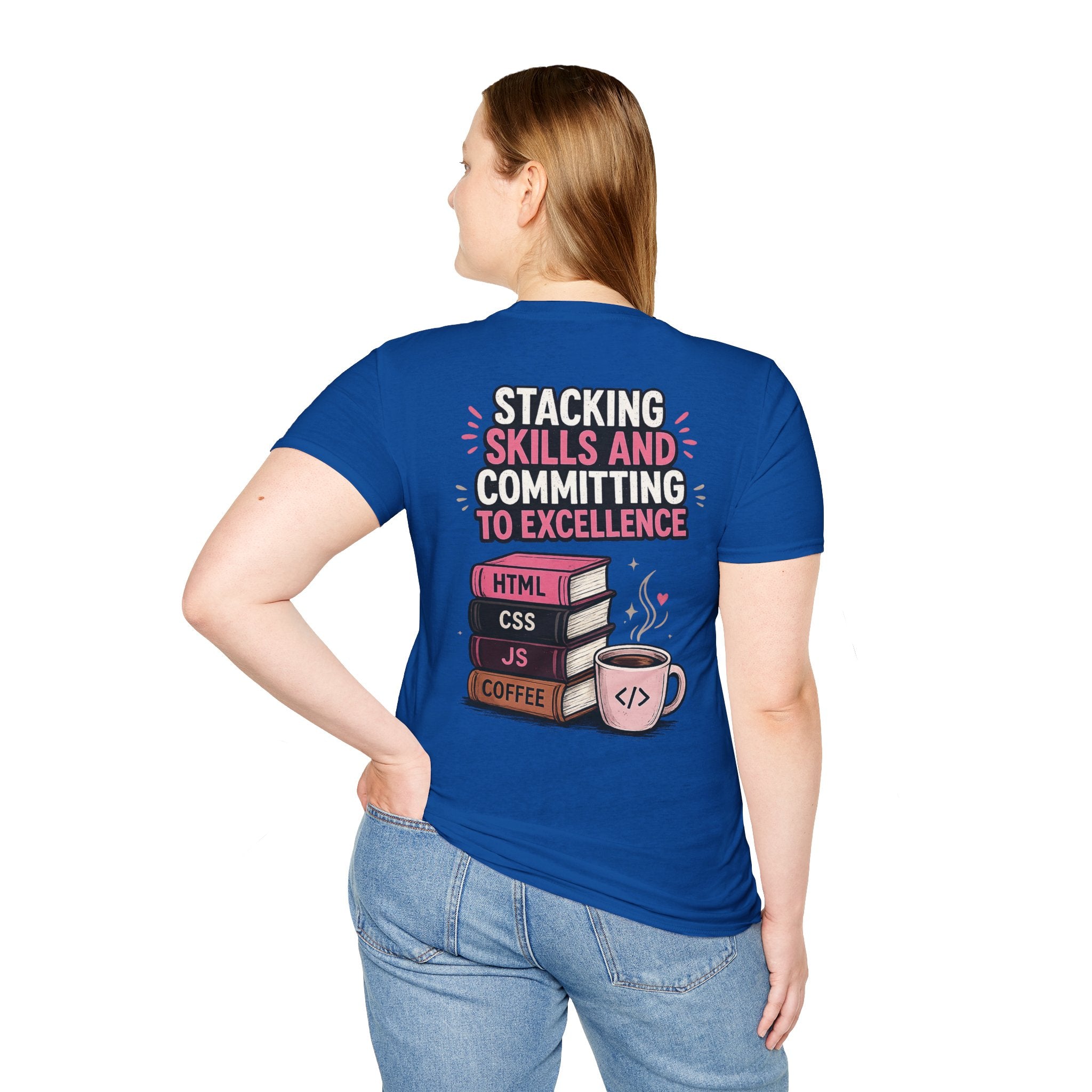 Stacking Stills and Committing to Excellence Unisex Softstyle T-Shirt