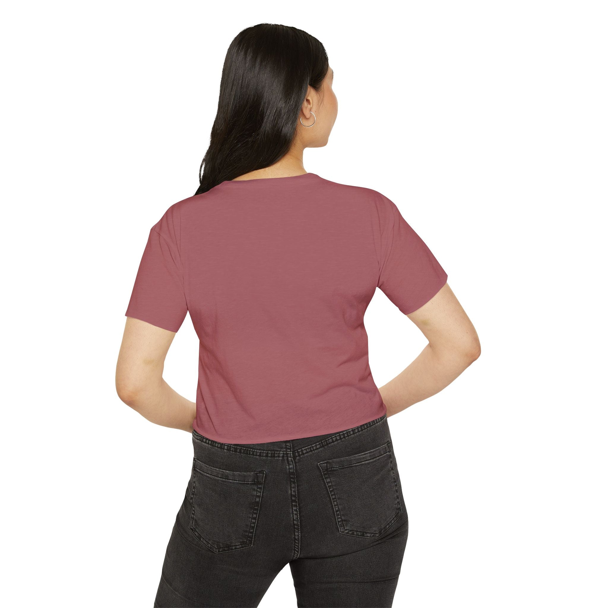 IT Lady with Laptop Crop Top T-Shirt