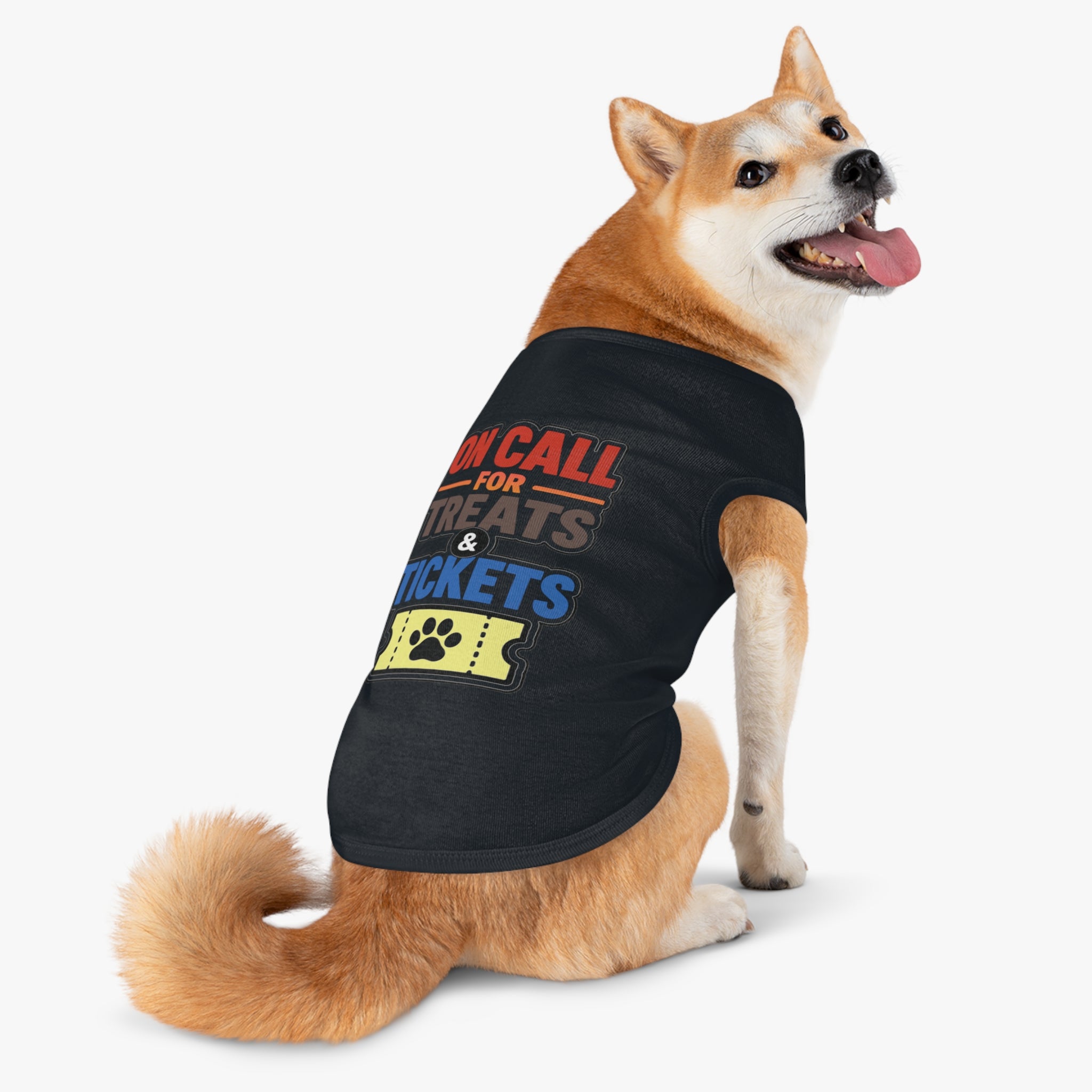 On Call for Treats and Tickets Dog Tank Top