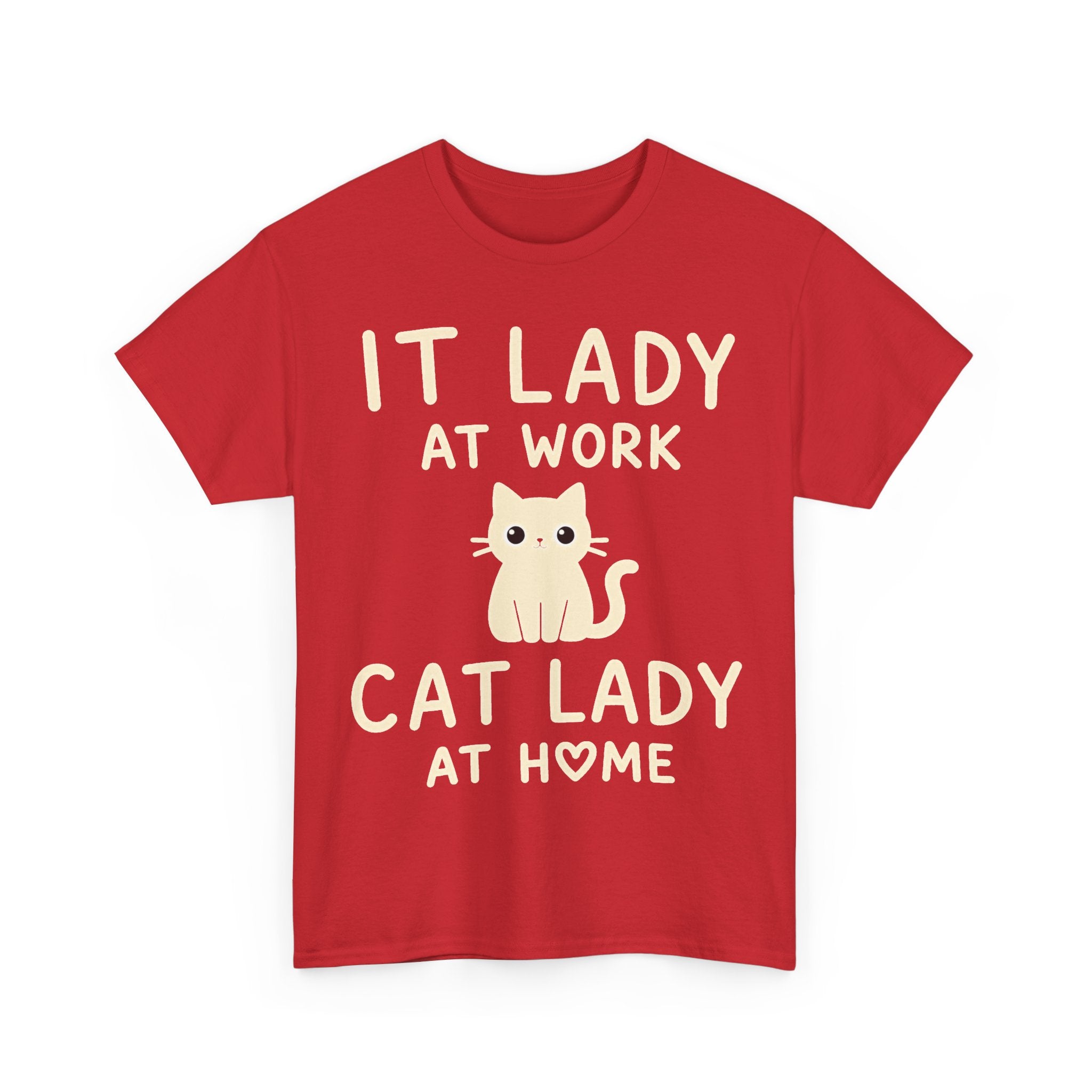 IT Lady at Work / Cat Lady at Home Softstyle T-Shirt