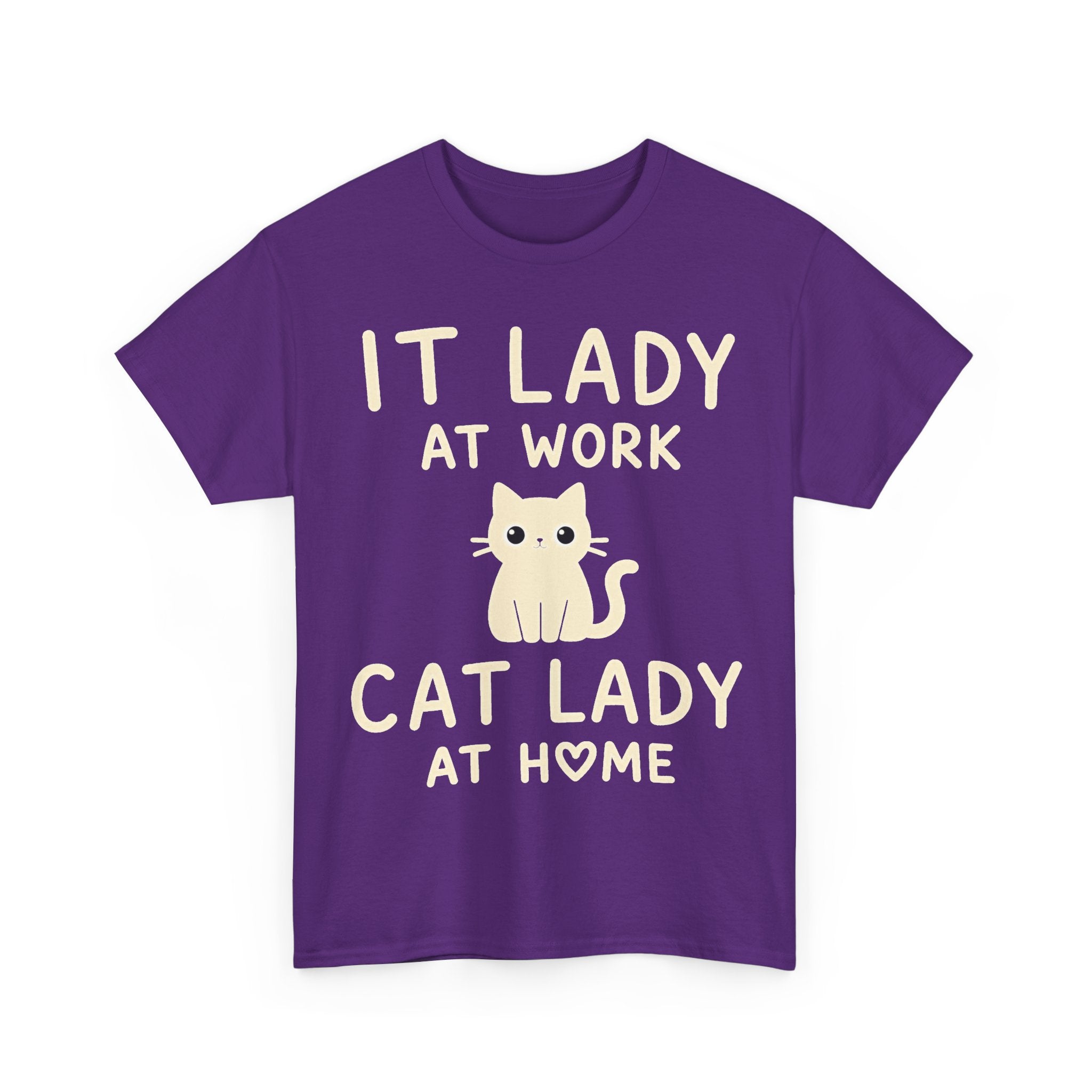 IT Lady at Work / Cat Lady at Home Softstyle T-Shirt